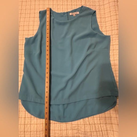 Rose & Olive Blue Sleeveless Top - Picture 7 of 7